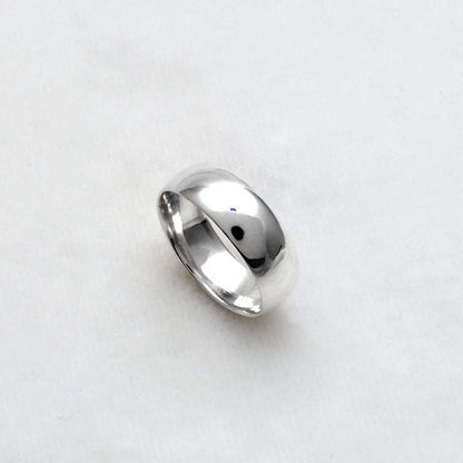 Smooth Plain Sterling Silver Band Ring Size 10 - Kanika Creations