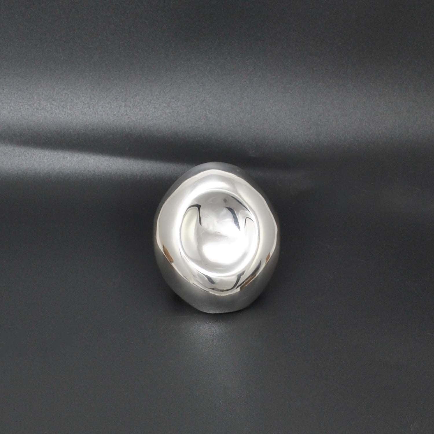 Long contemporary sterling silver ring - Kanika Creations