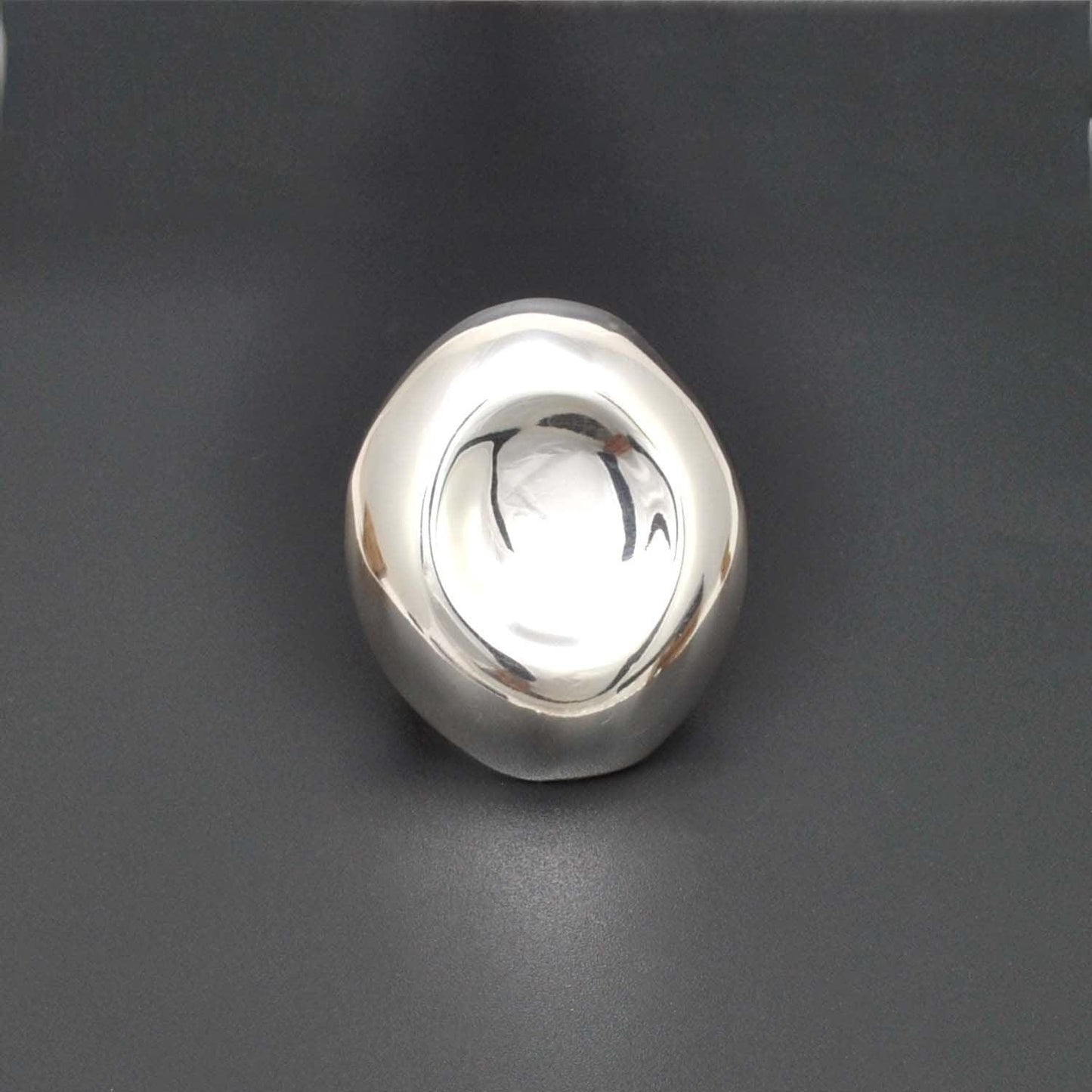 Long contemporary sterling silver ring - Kanika Creations