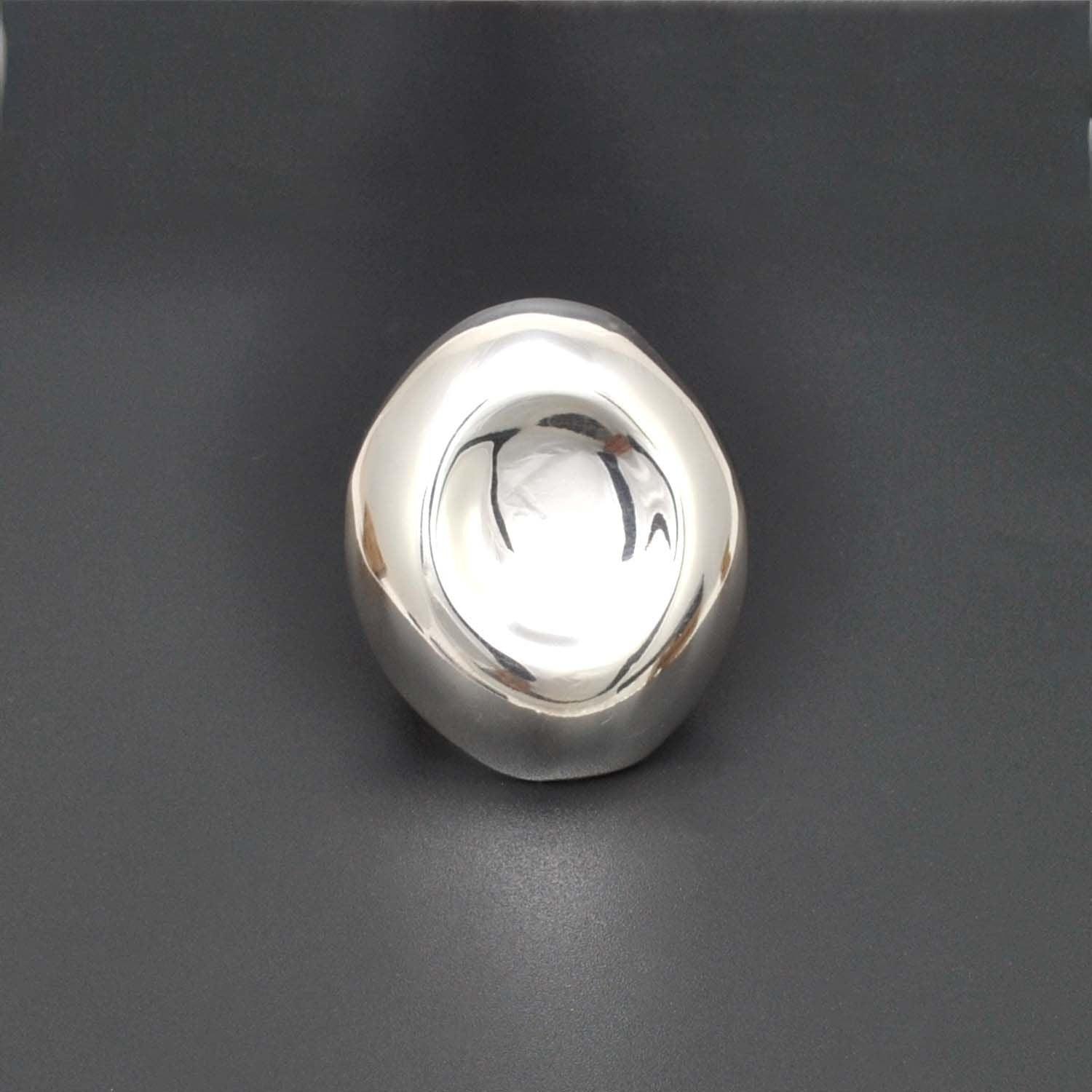 Long contemporary sterling silver ring - Kanika Creations