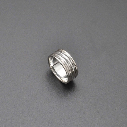 Solid 925 Silver Classic Wedding Bands Size 9 - Kanika Creations