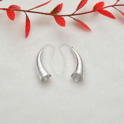 Sterling silver tribal cone earrings - Kanika Creations