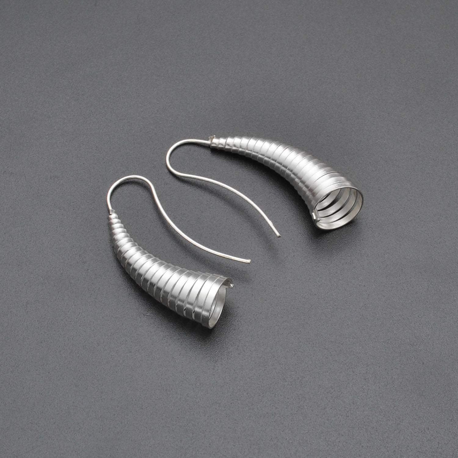 Sterling silver tribal cone earrings - Kanika Creations