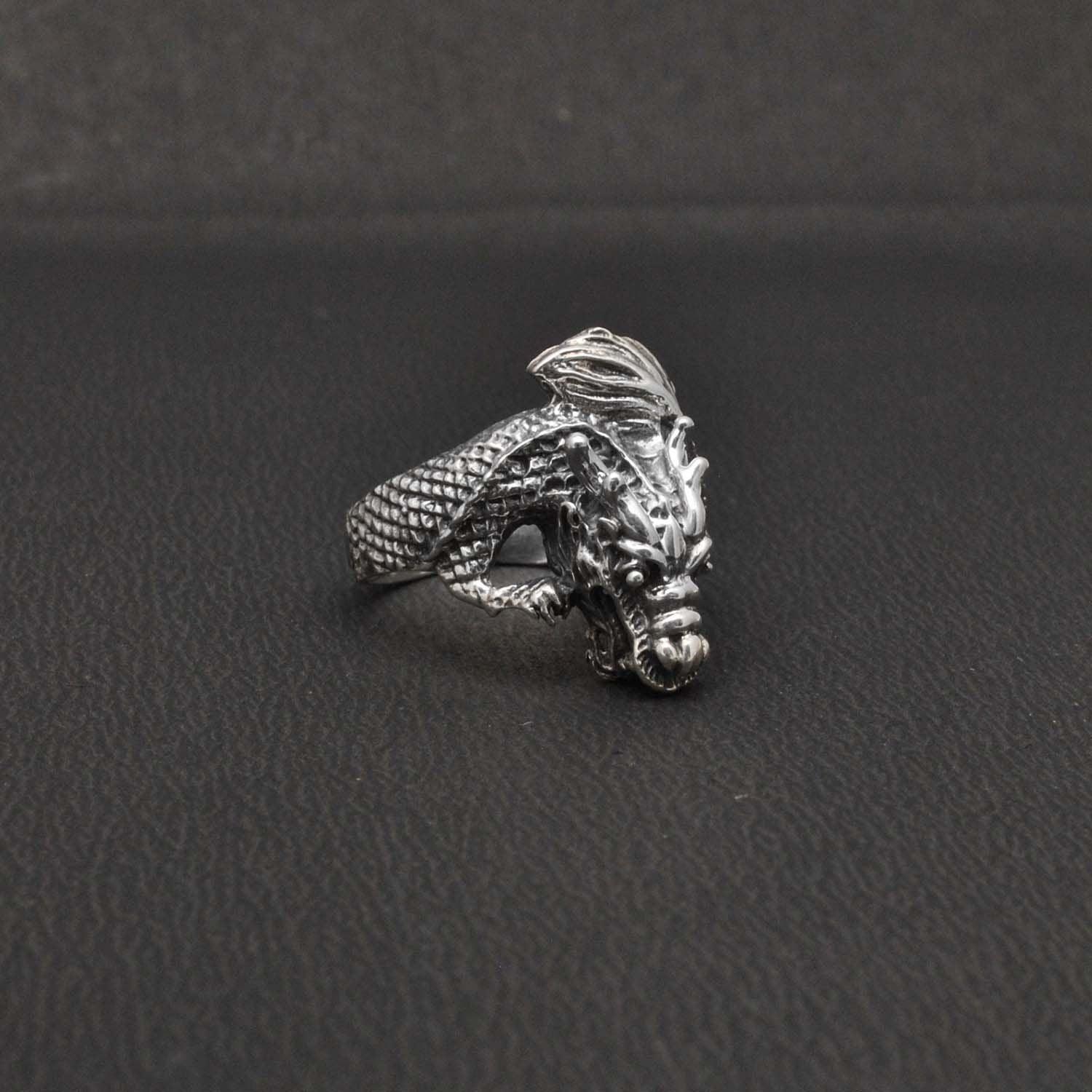 Sterling Silver Dragon Ring Size 9 Dragon Lovers! - Kanika Creations
