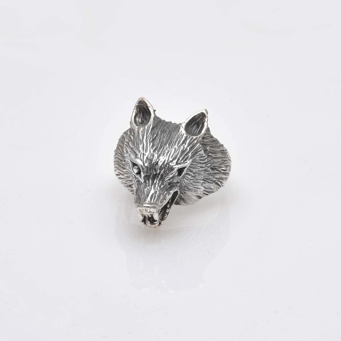 925 Sterling Silver Wolf Ring 11 US - Kanika Creations