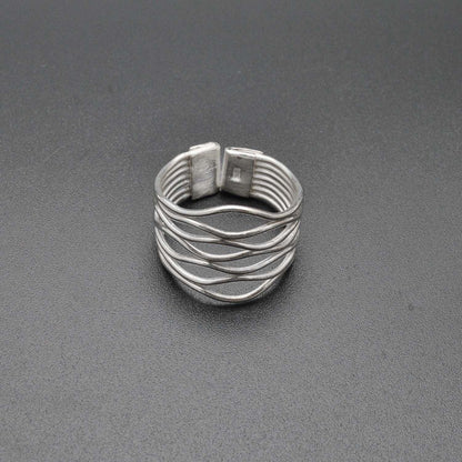 925 Sterling Silver Women Band Ring Size 9 - Kanika Creations