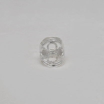 Handmade Sterling Silver Beaten Band Ring Size 8 - Kanika Creations