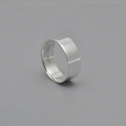 Plain Sterling Silver Band Ring Size 9 - Kanika Creations