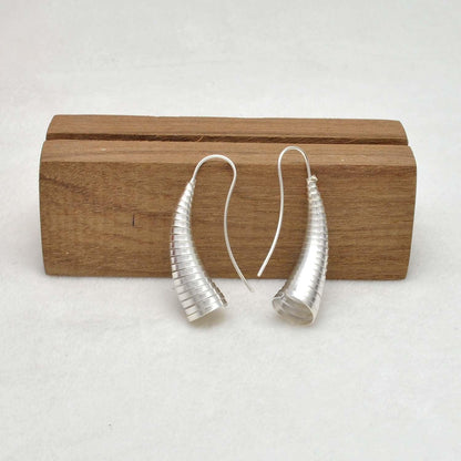 Sterling silver tribal cone earrings - Kanika Creations