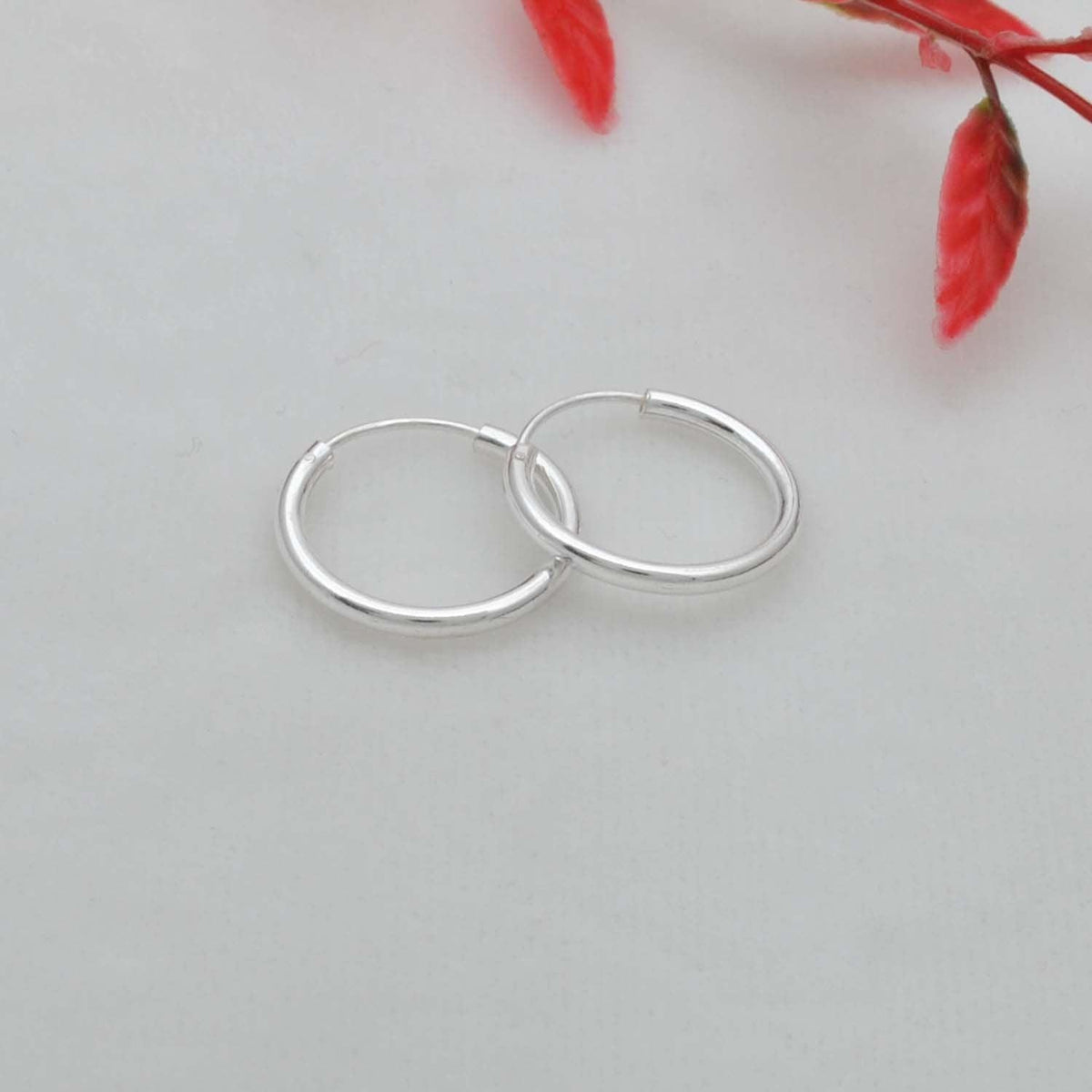 Cartilage Small Hoop Silver Earrings - Kanika Creations