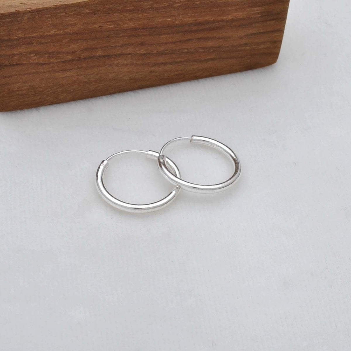 Cartilage Small Hoop Silver Earrings - Kanika Creations