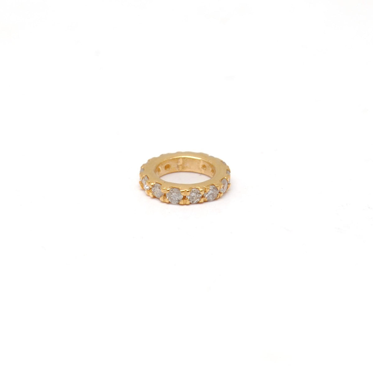 6mm Diamond Wheel Spacer Bead 14K Gold – Detail View