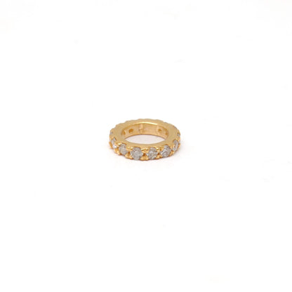 6mm Diamond Wheel Spacer Bead 14K Gold – Detail View