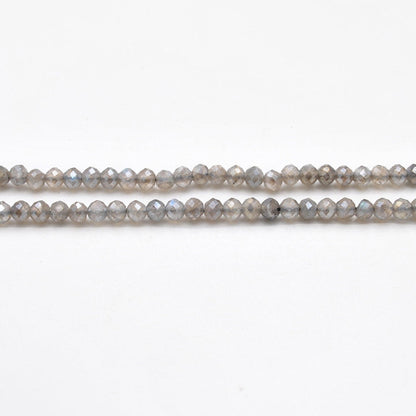 Labradorite faceted beads 4mm - loose beads scattered view
