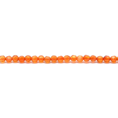 Natural carnelian beads for jewelry making - scale and color reference