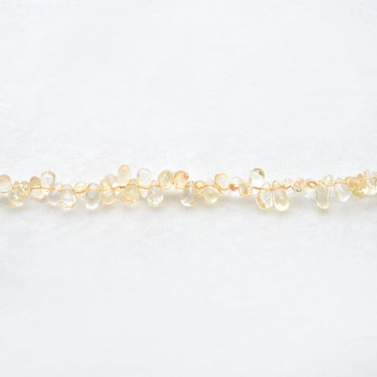 Natural citrine plain teardrop beads wholesale - Jaipur quality