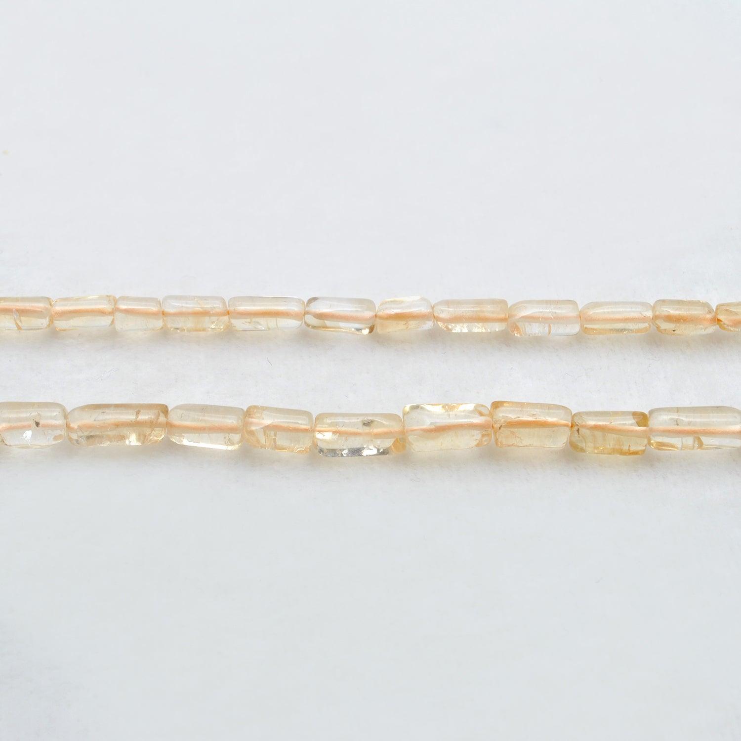 Natural citrine tube beads wholesale - Jaipur quality DIY