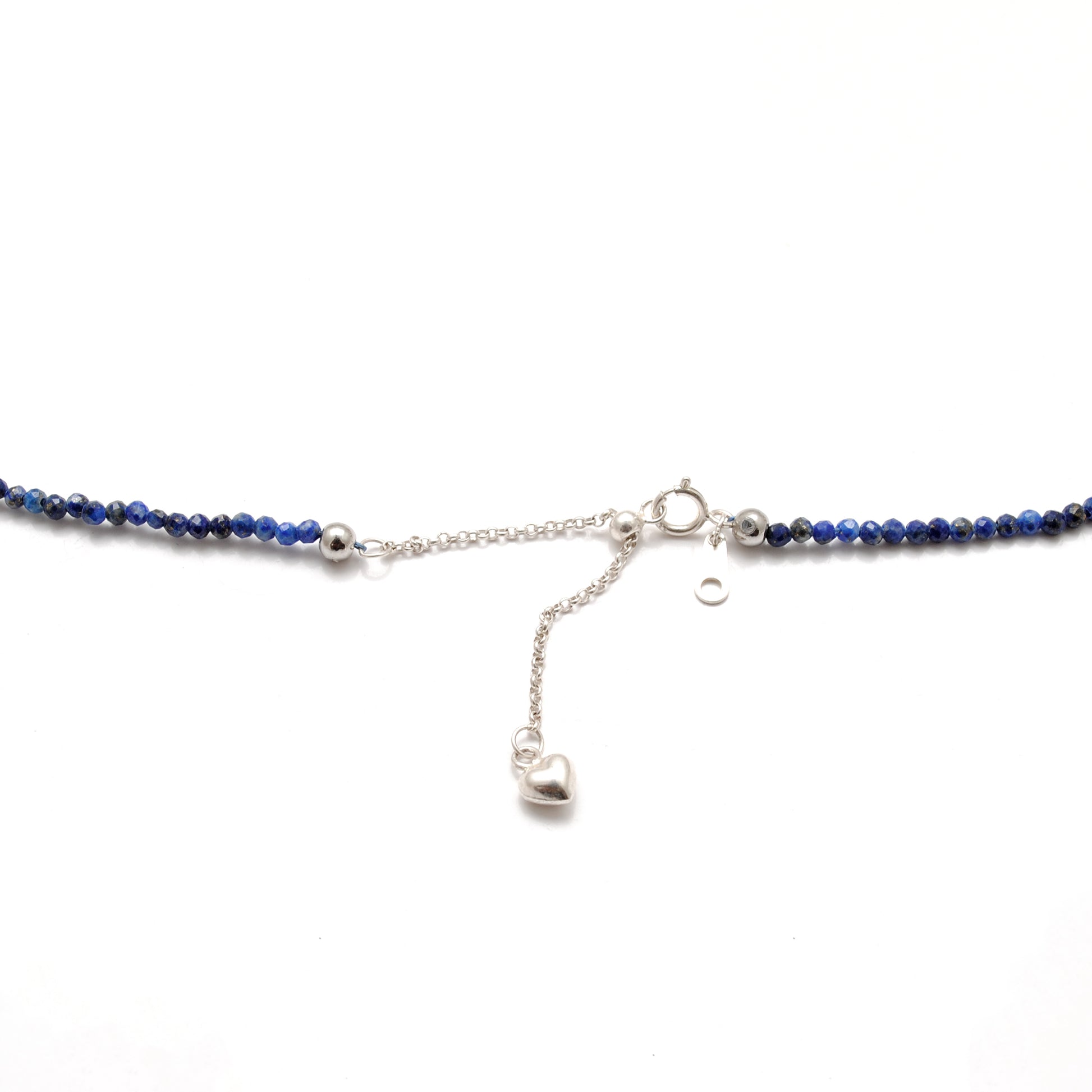 Natural Lapis Lazuli Gemstone Necklace for Women - Overhead View