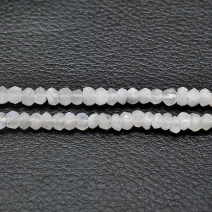 Natural rainbow moonstone beads - celestial jewelry example