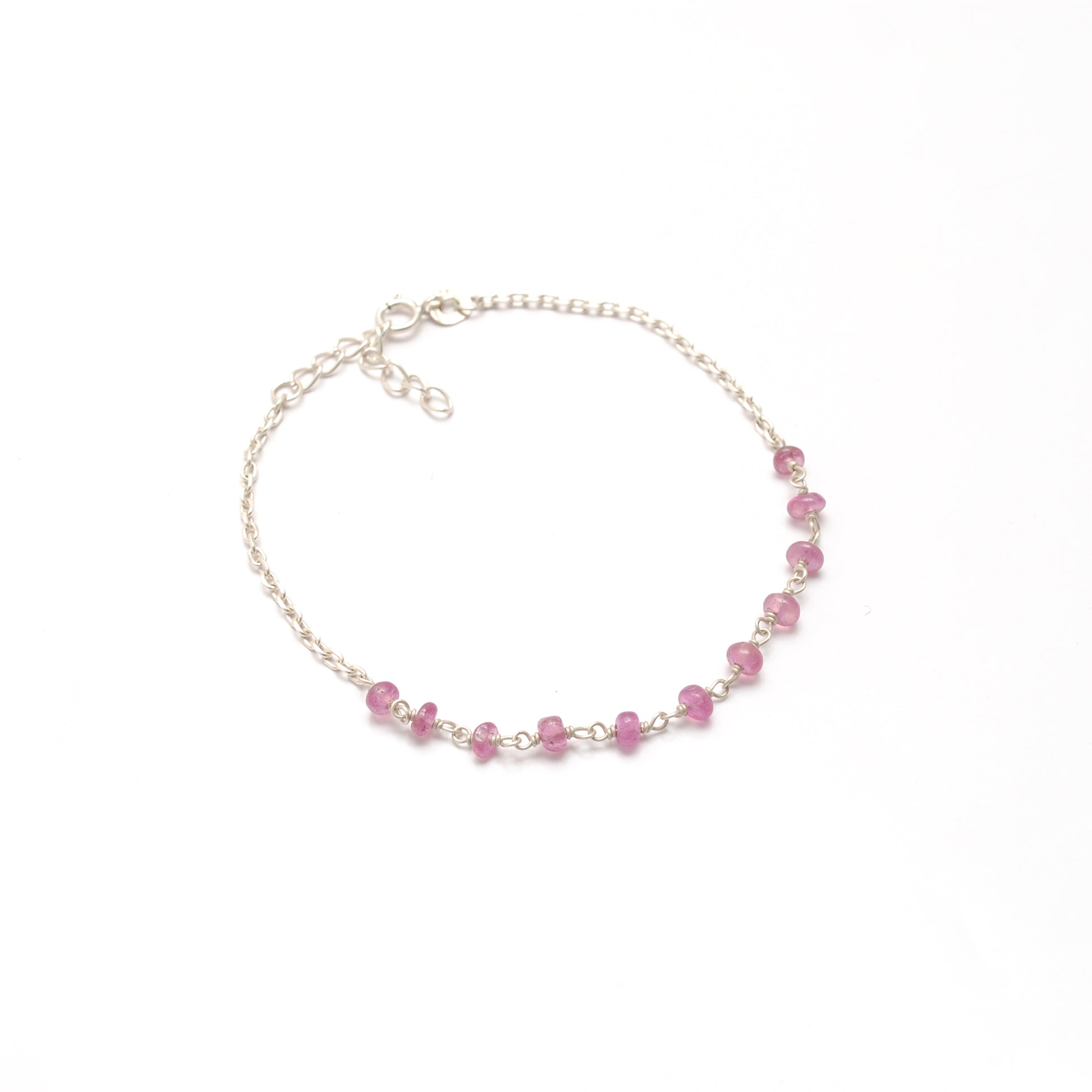 Natural Ruby Bracelet Minimalist Gift for Her - Clasp Detail