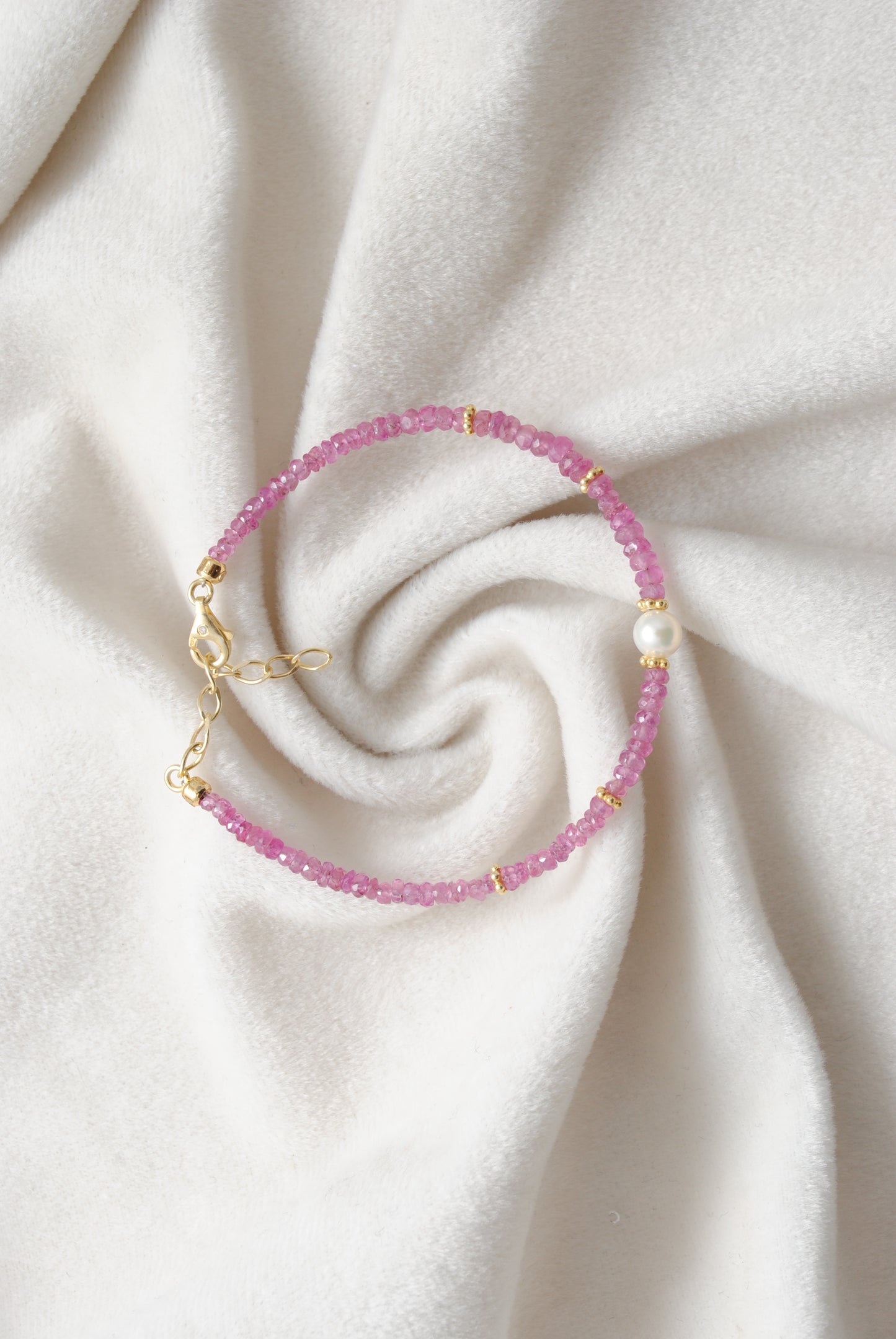 Natural Ruby Elegant Bracelet Gift for Her - Clasp Detail