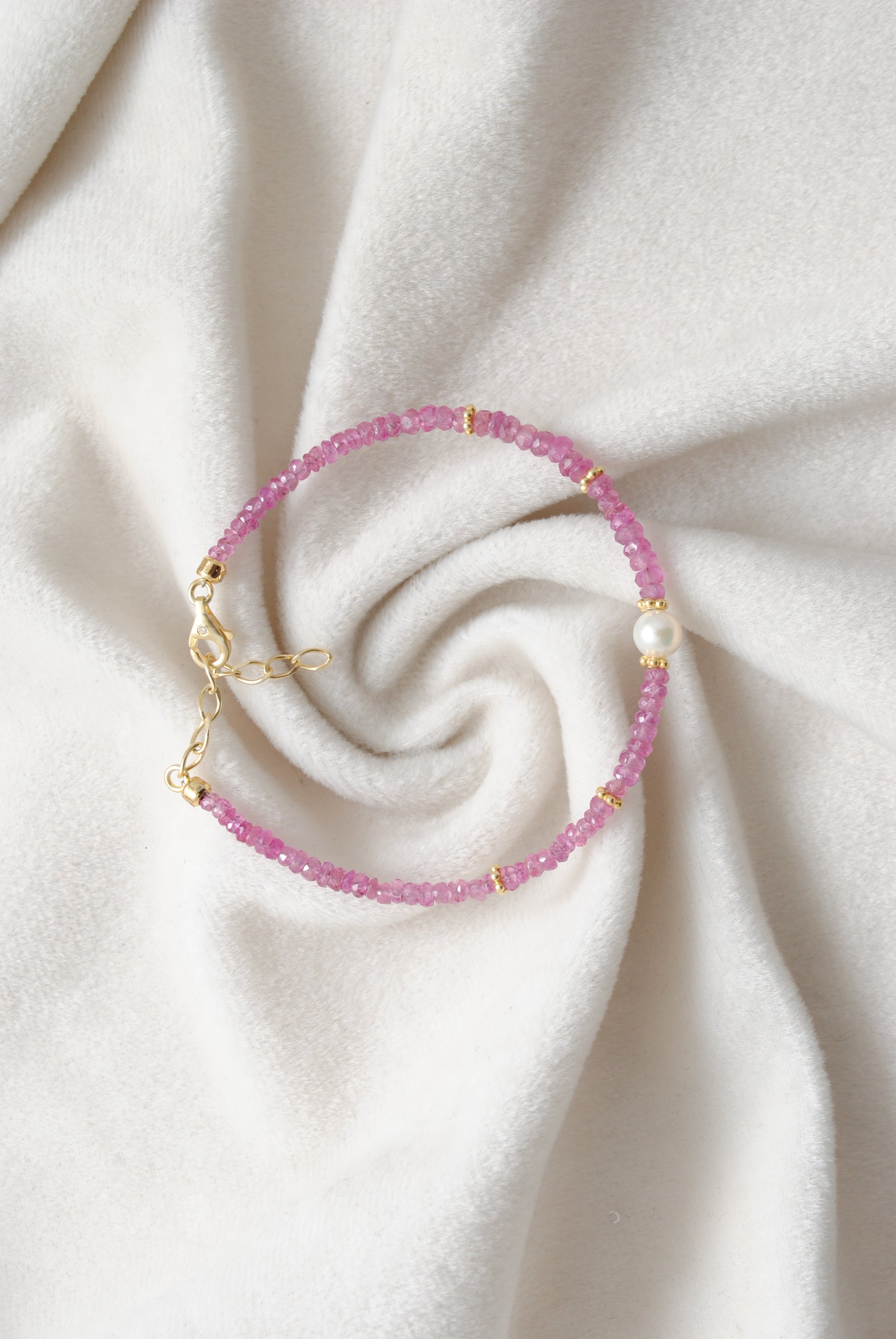 Natural Ruby Elegant Bracelet Gift for Her - Clasp Detail