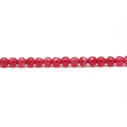 Natural ruby quartz round faceted beads Jaipur wholesale scale reference