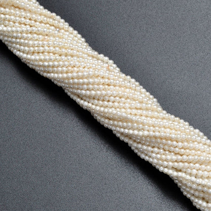 Natural white shell pearl round beads Jaipur wholesale scale reference