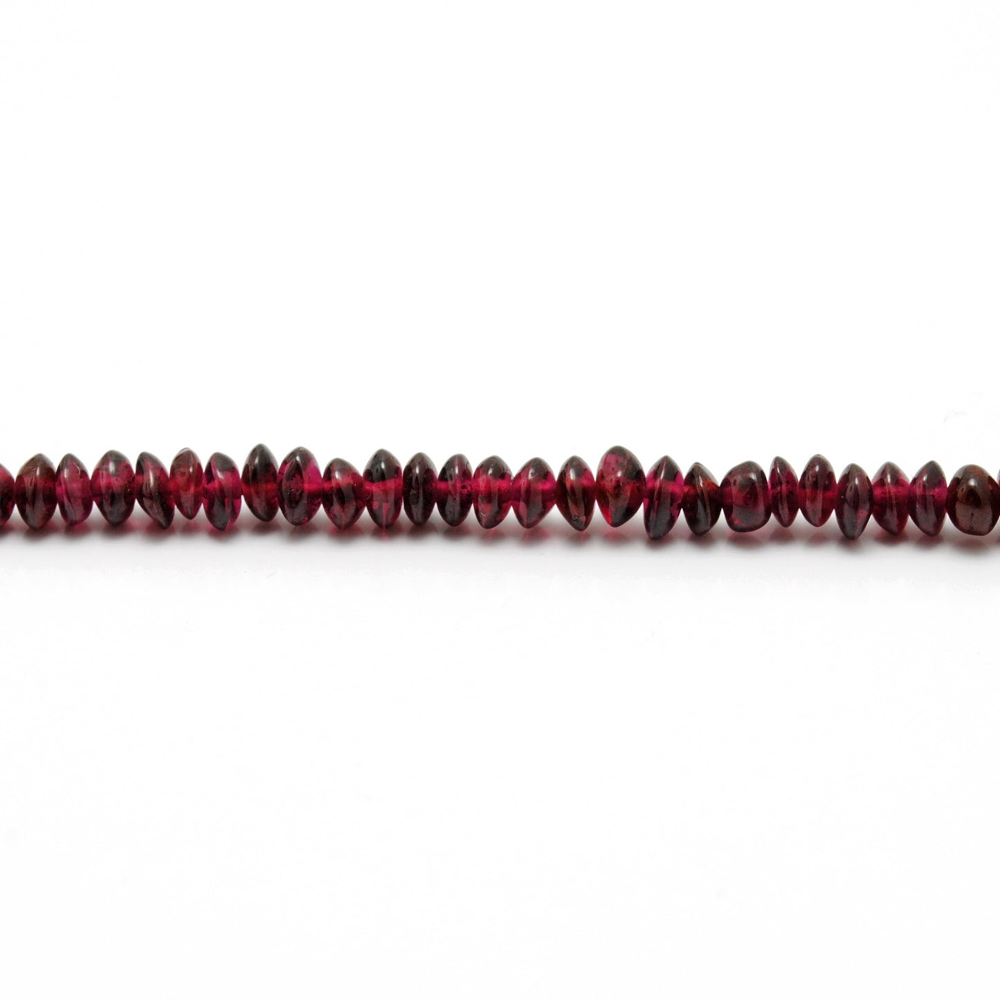 Rhodolite garnet button beads wholesale Jaipur - scale reference