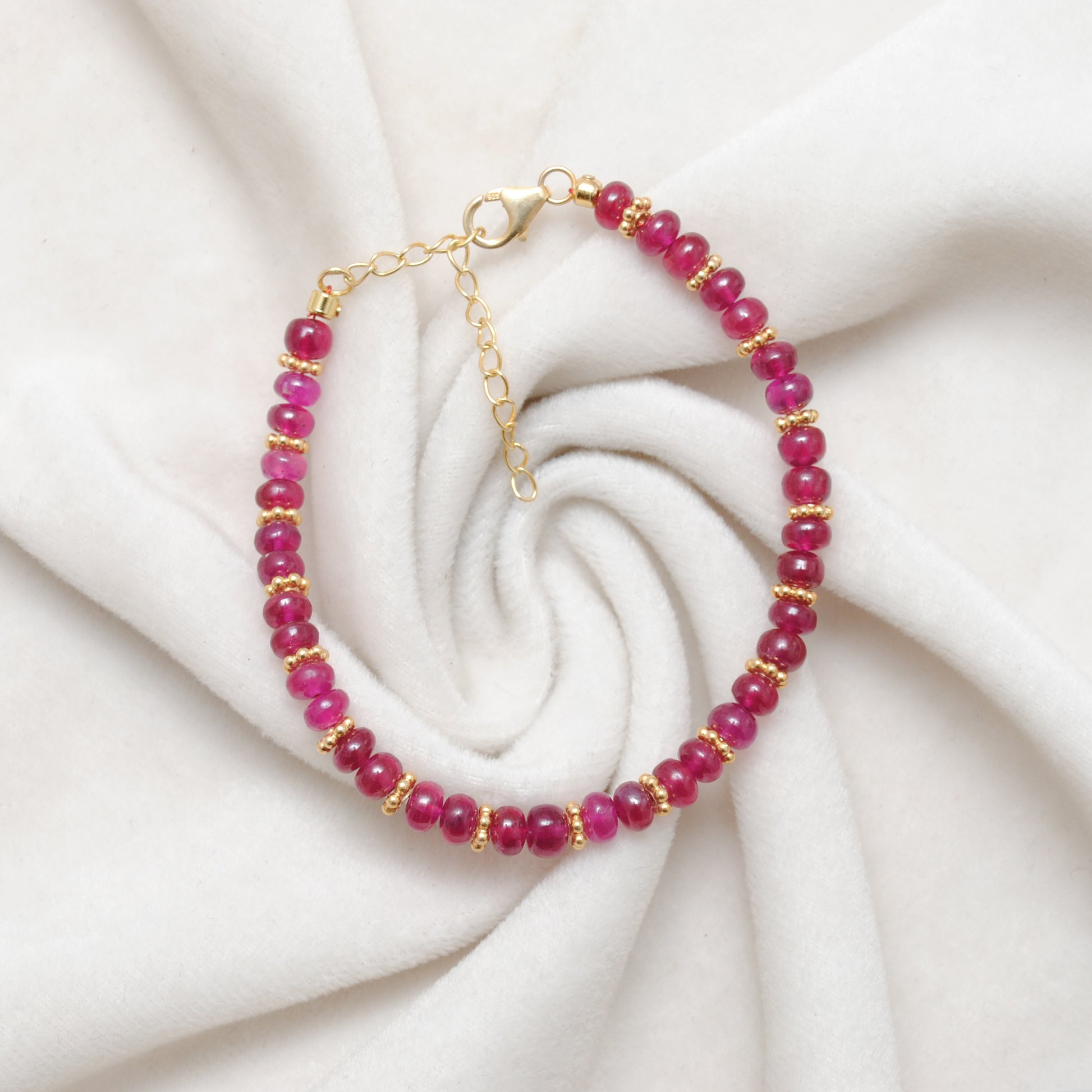 Ruby 9 Inch Bracelet for Women - Wrist Styled View