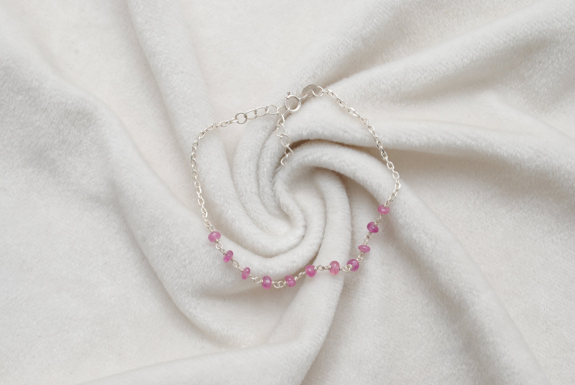 Ruby Minimalist Bracelet - Lifestyle Stacking View Jaipur