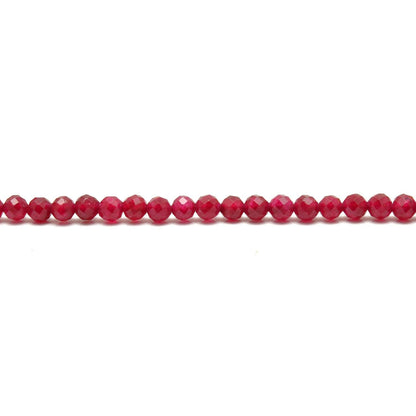 Red ruby quartz faceted beads Jaipur wholesale scale reference